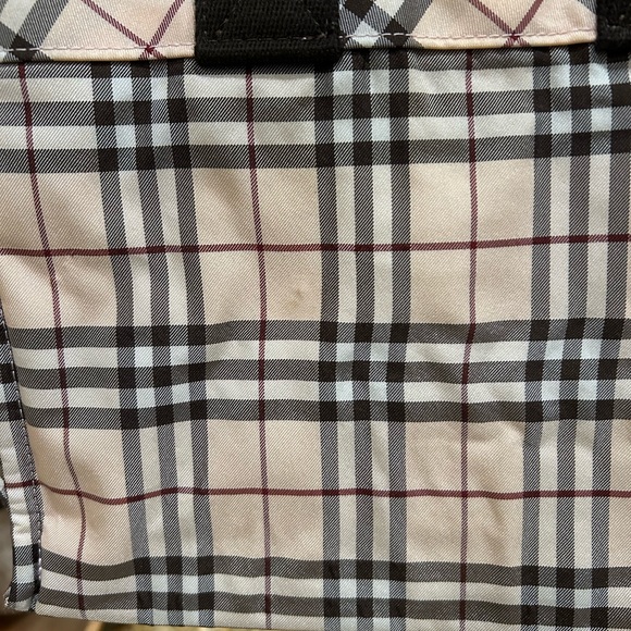 Burberry Blue Label Nova Check Beige Canvas Handbag Authentic - Picture 3 of 8